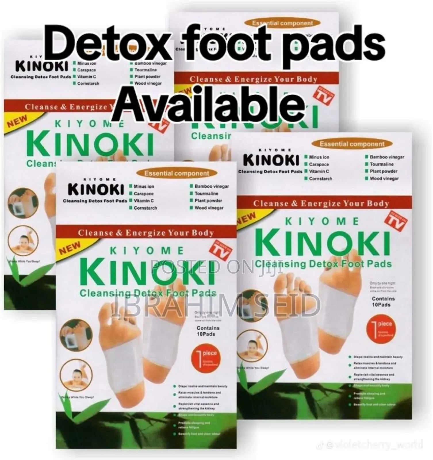 Kinoki Cleansing Detox Foot Pads 10pcs