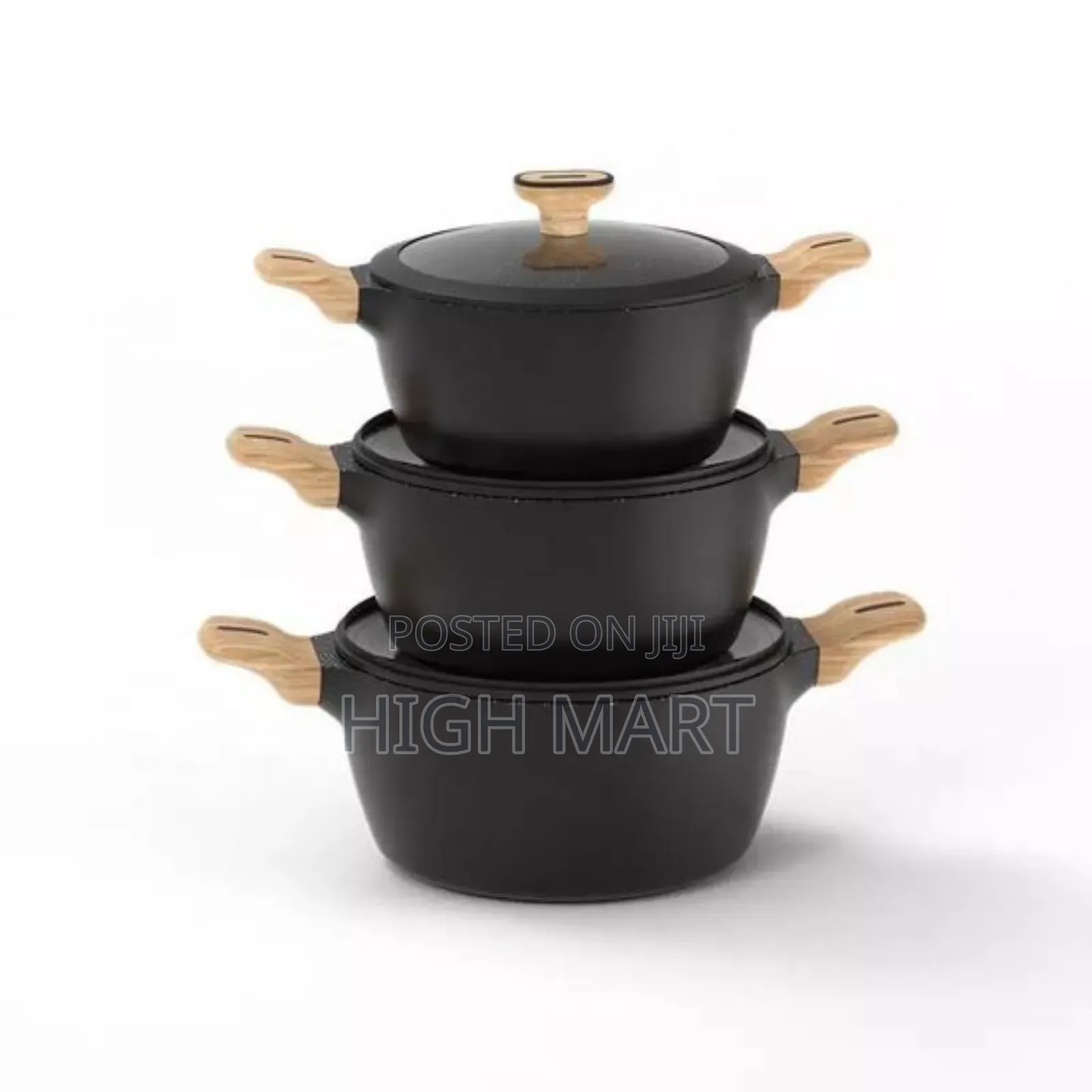 Momcoc 3pcs Die-Cast Casserole Set