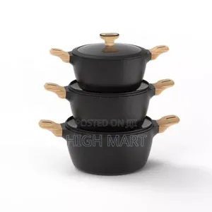 Momcoc 3pcs Die-Cast Casserole Set