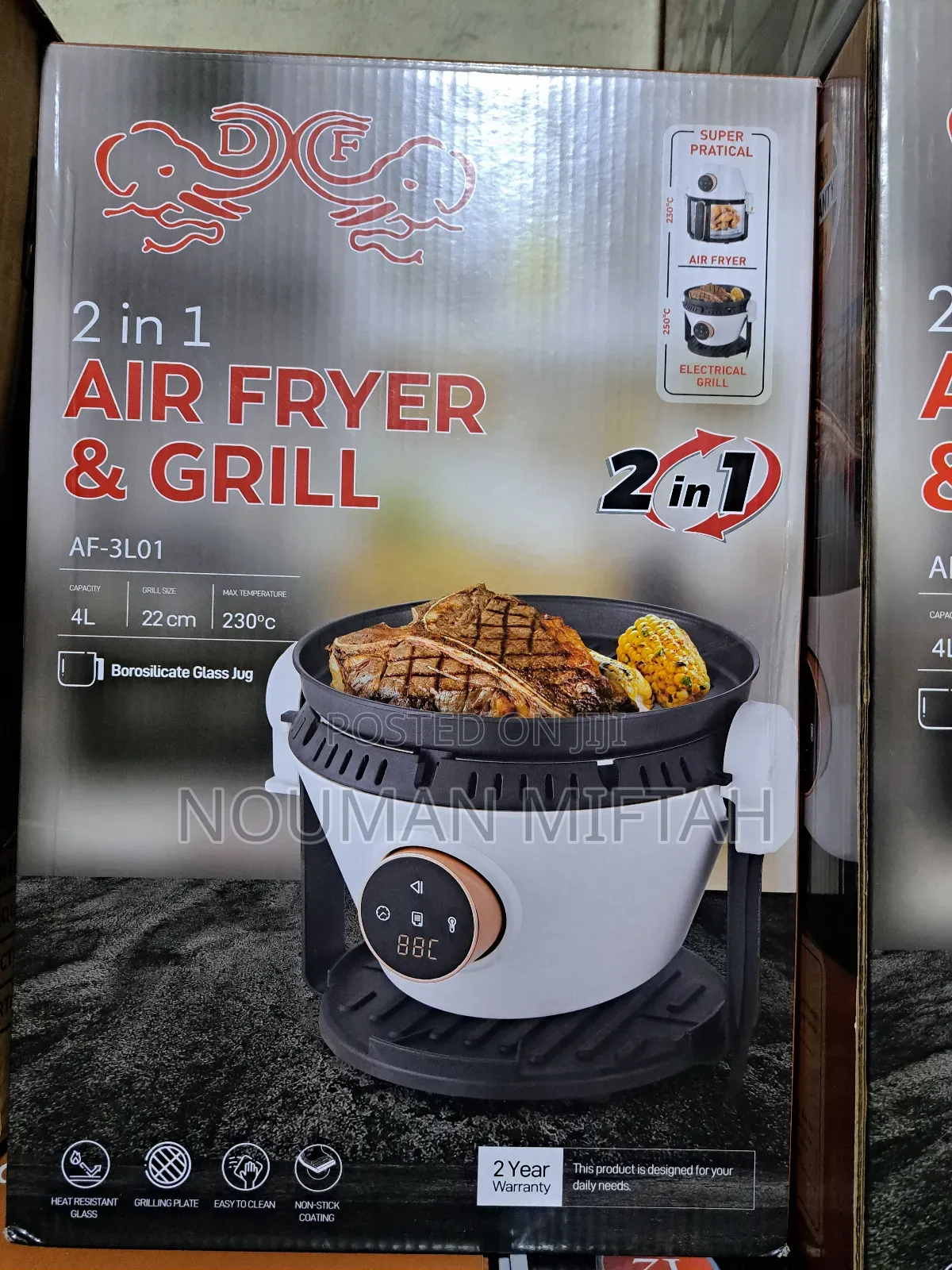 2 In 1 Air Fryer And Grill