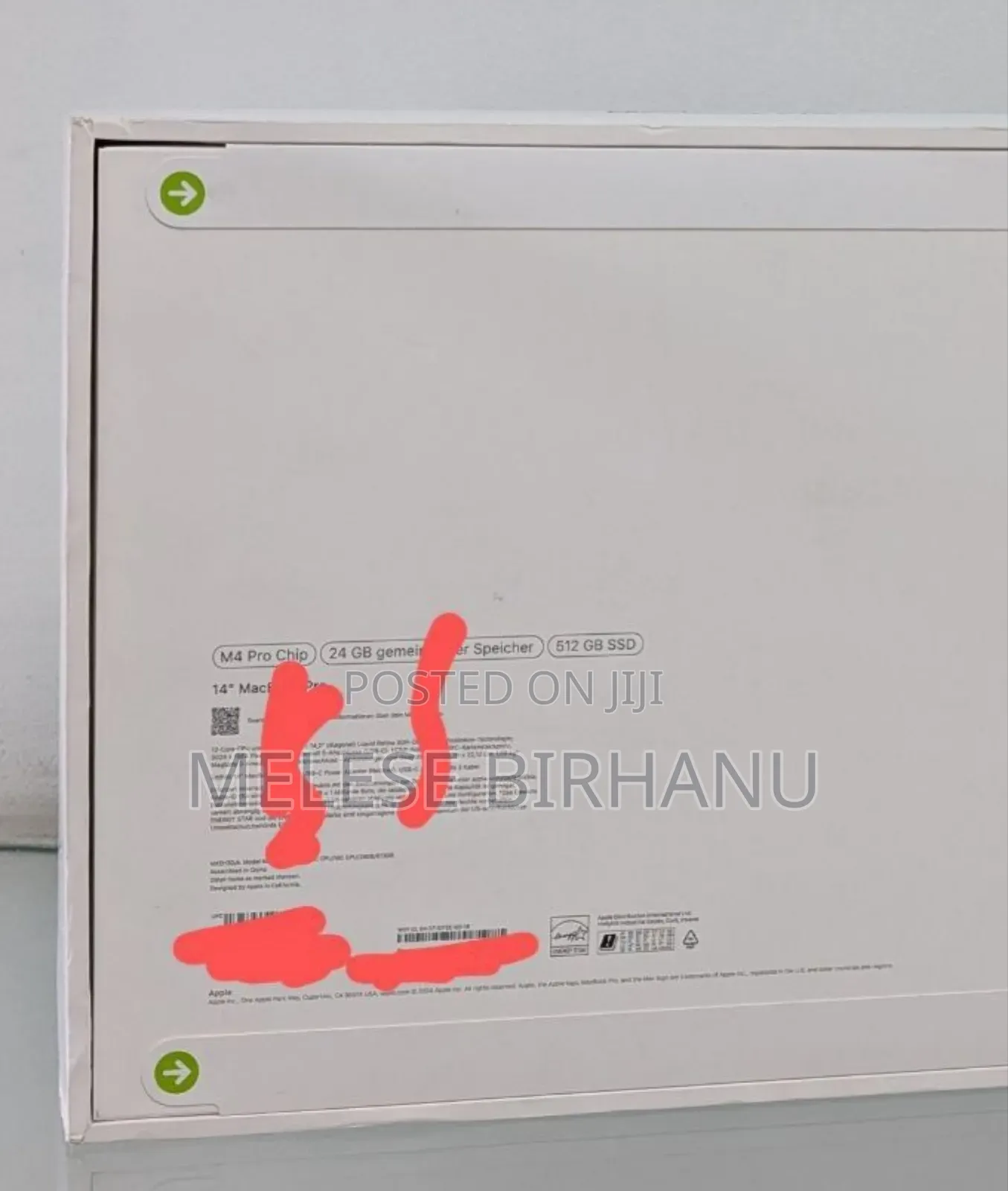 New Laptop Apple MacBook 24GB Apple M4 Pro SSD 512GB