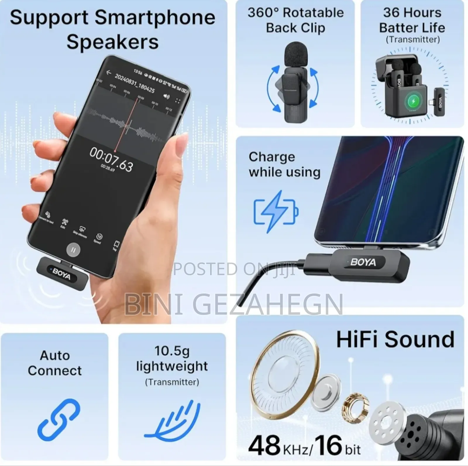 Boya by-V30 Wireless Microphone