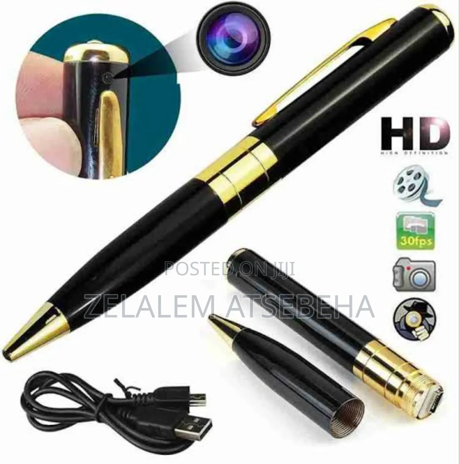 Pen Camera የእስክሪብቶ ካሜራ (Free Delivery)