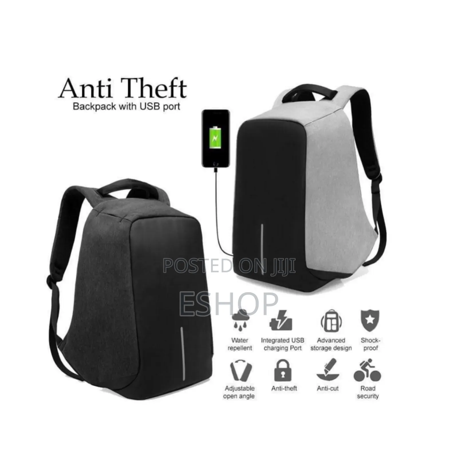 **Usb Backpack – Anti-Theft, Waterproof Ergonomic**