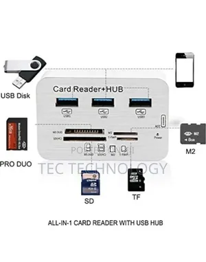 7 Port Usb Hub Card Reader
