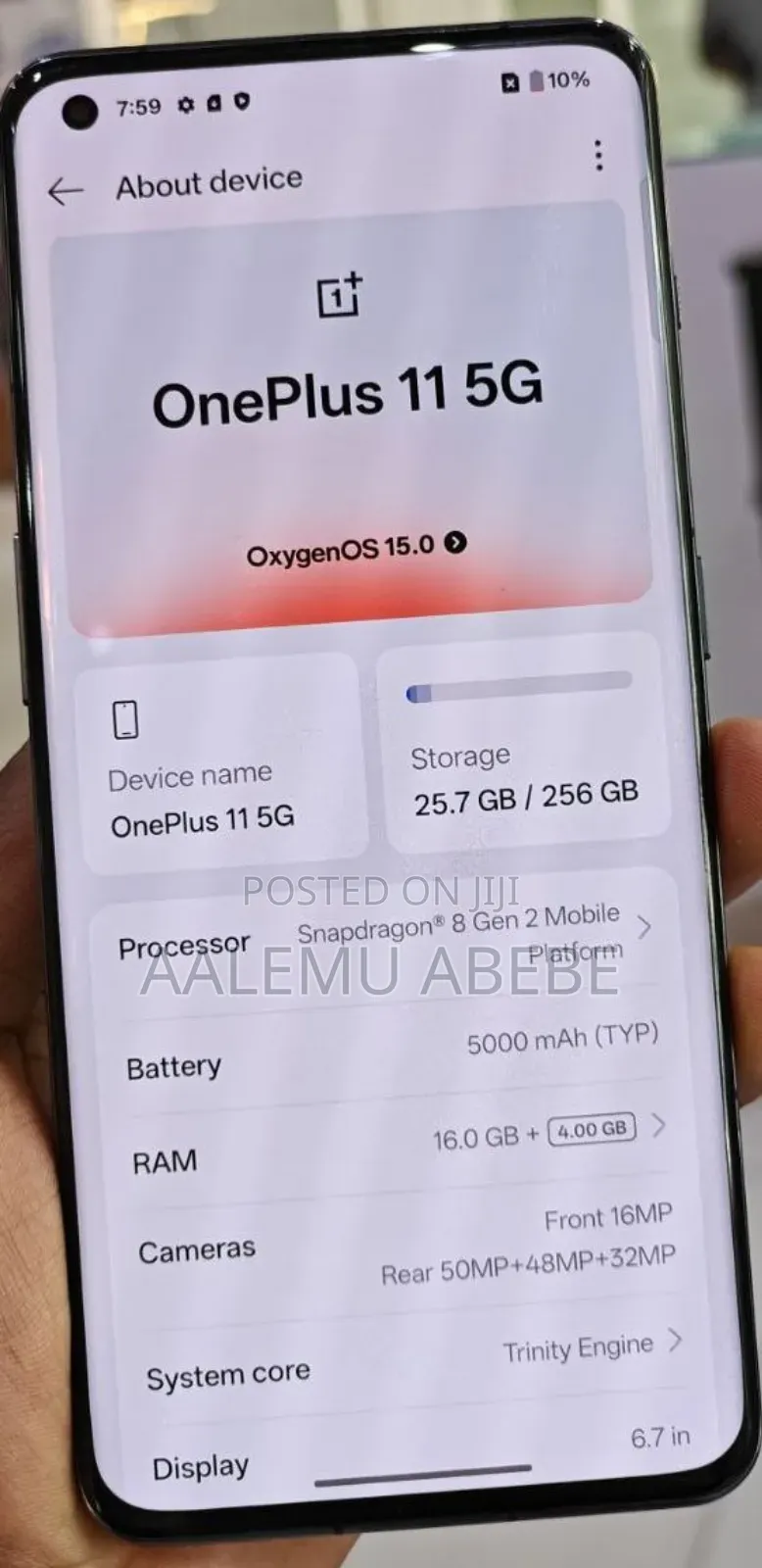 New OnePlus 12R 256 GB Black