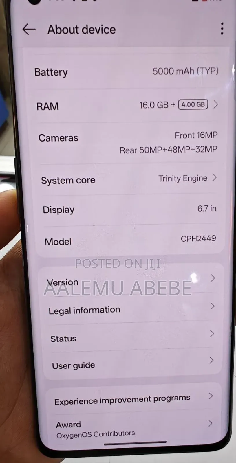 New OnePlus 12R 256 GB Black