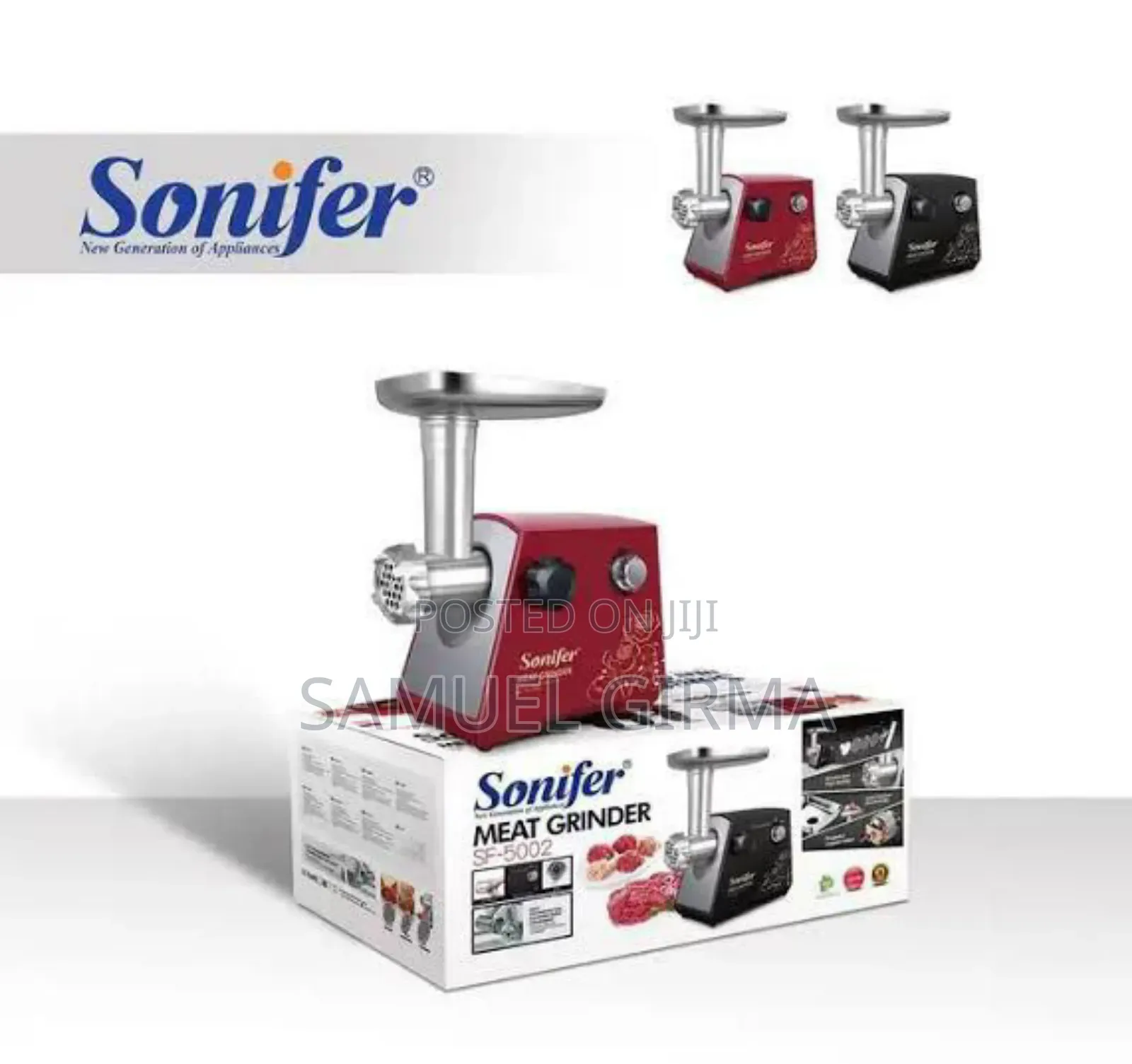  Sonifer Meat Grinder
100% Copper Motor