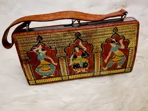 Washi Paper Leather Shoulder Bag Japanese Paper Bag Omikuji