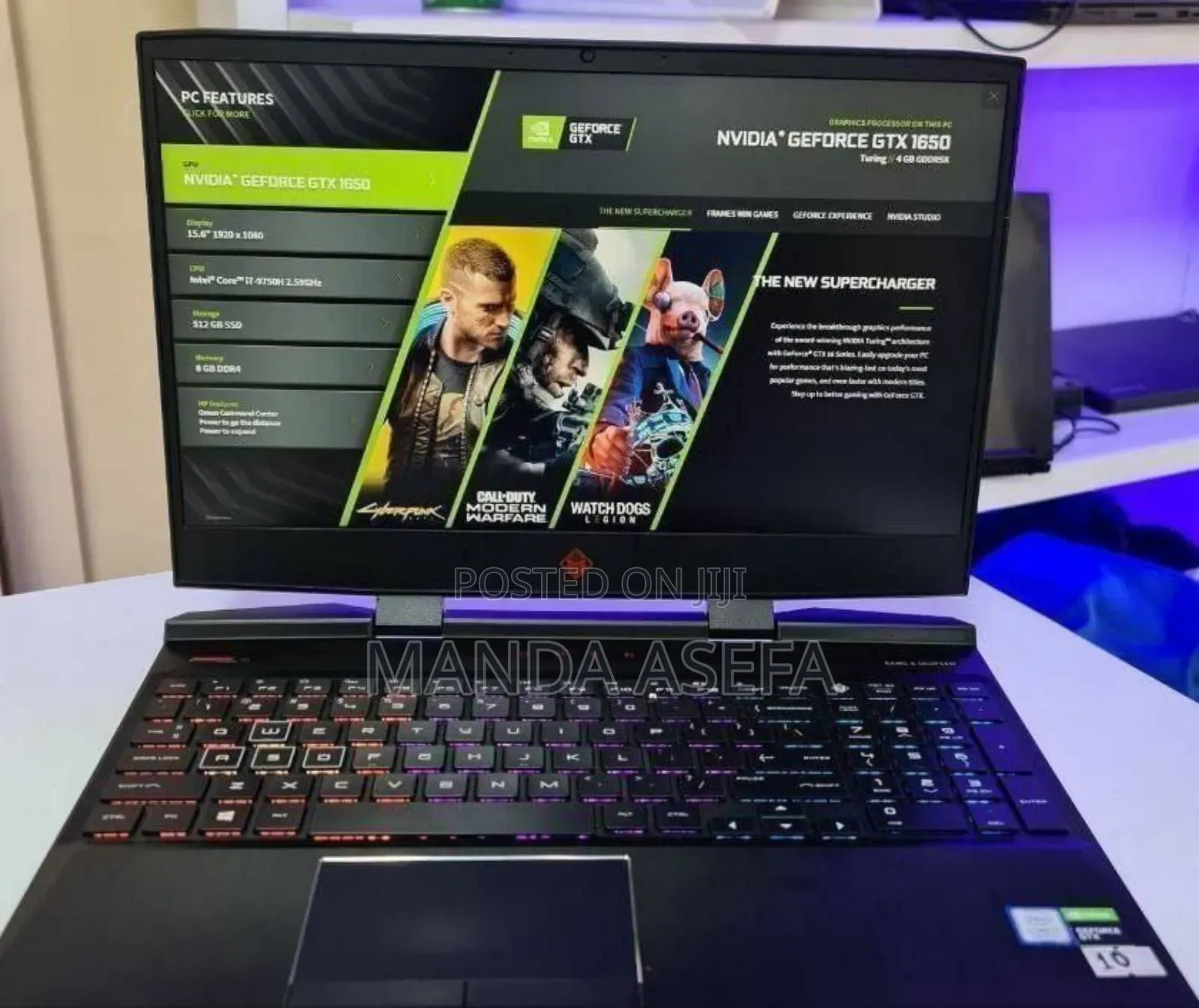 New Laptop HP Omen X 8GB Intel Core I5 HDD+SSD 1T