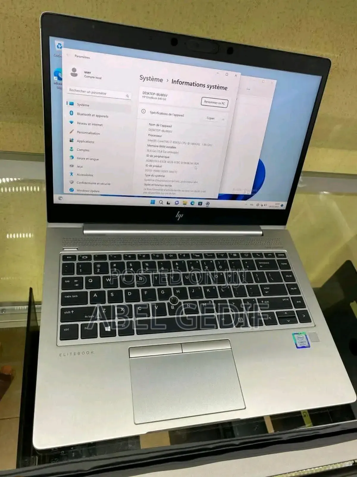 New Laptop HP EliteBook 840 16GB Intel Core I7 SSD 512GB