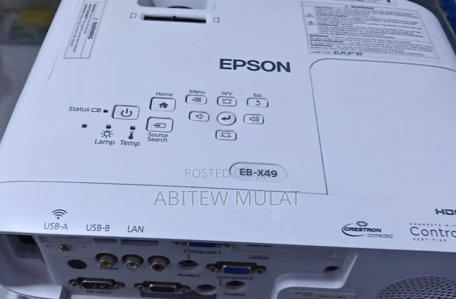 Epson Projector Model Name: Eb-X49