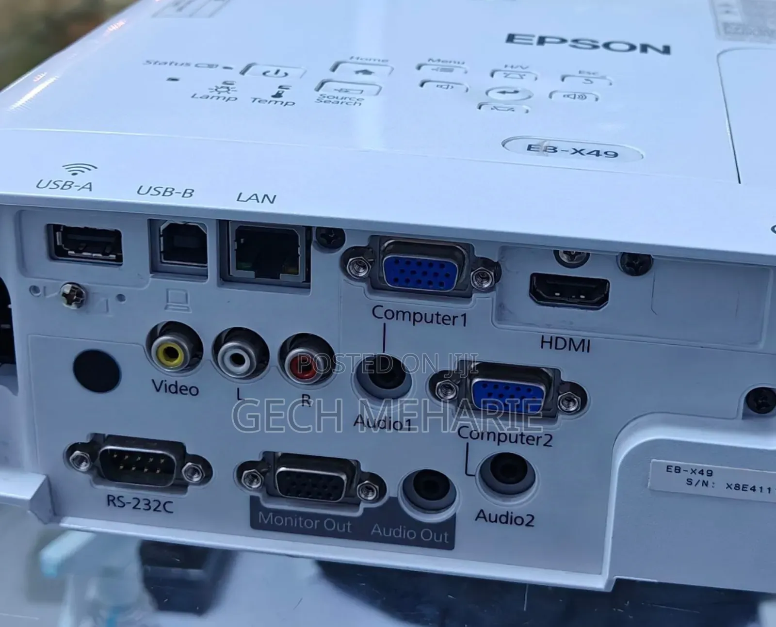 Epson Projector Model Name: Eb-x49 Has : Bag Remotnte