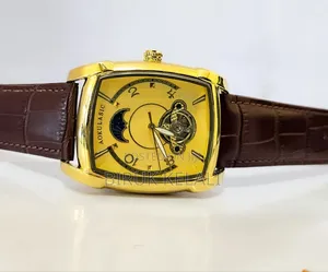 Gold by Brown Colour Aokulasic Men's Mechanical Watch
