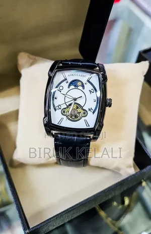 Photo - Black and White Aokulasic Mechanical Men's Watch