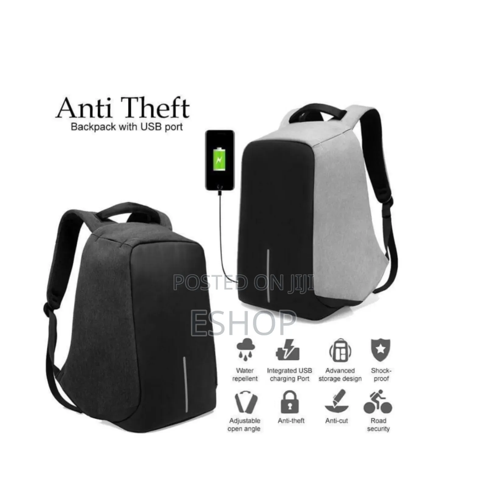**Anti-Theft Backpack – Perfect for Daily Commute Trips*