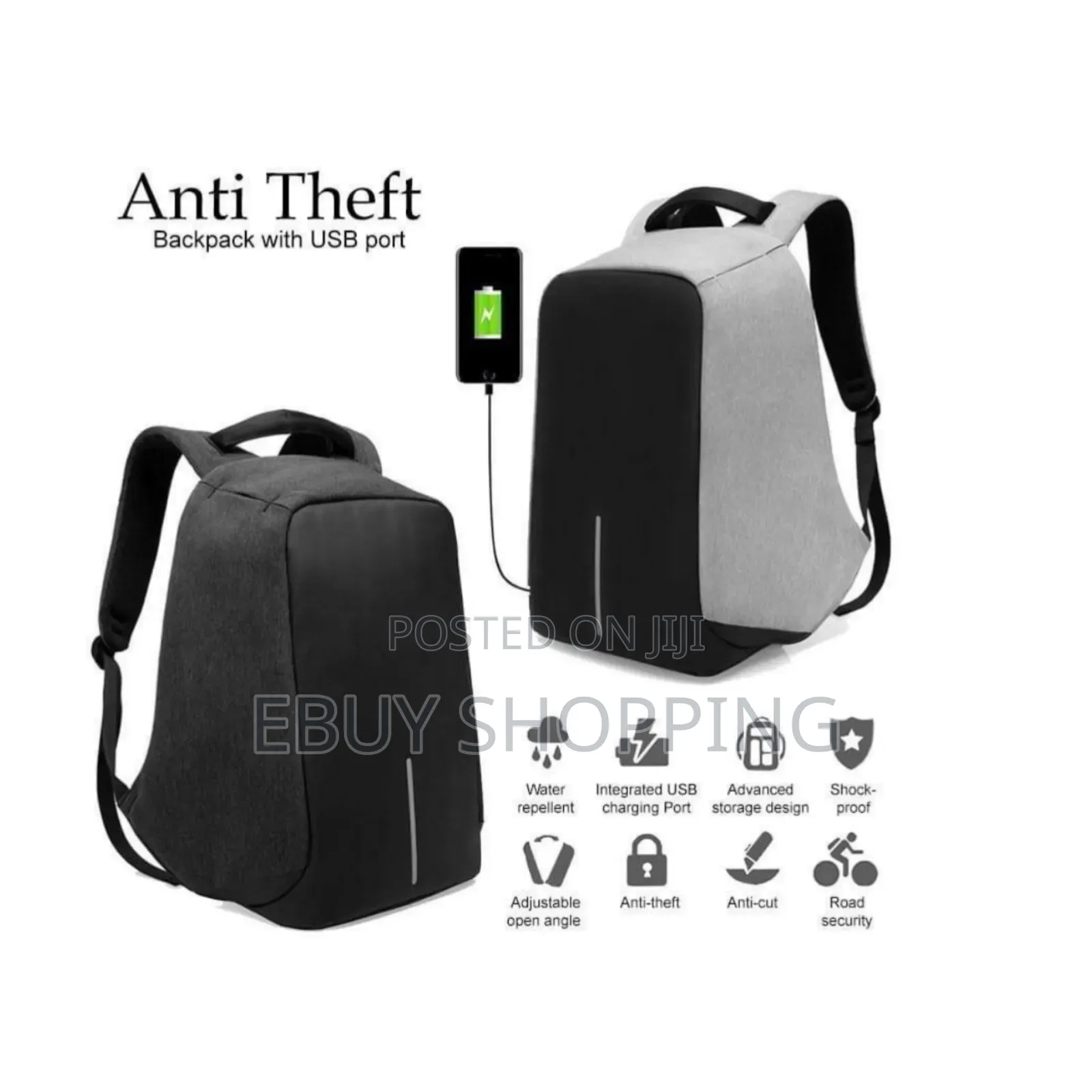 Stylish Anti-Theft Backpack Ideal for Work, School Travel