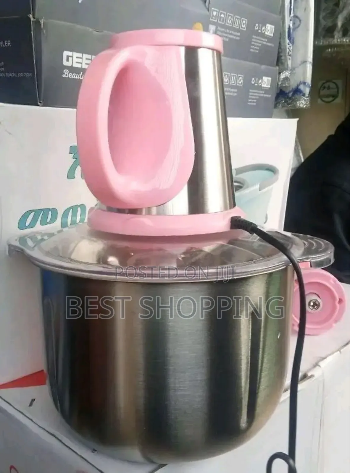 Kitchen Expert 4 Liter Electric Manual Chopper የሽንኩርትና የስጋ
