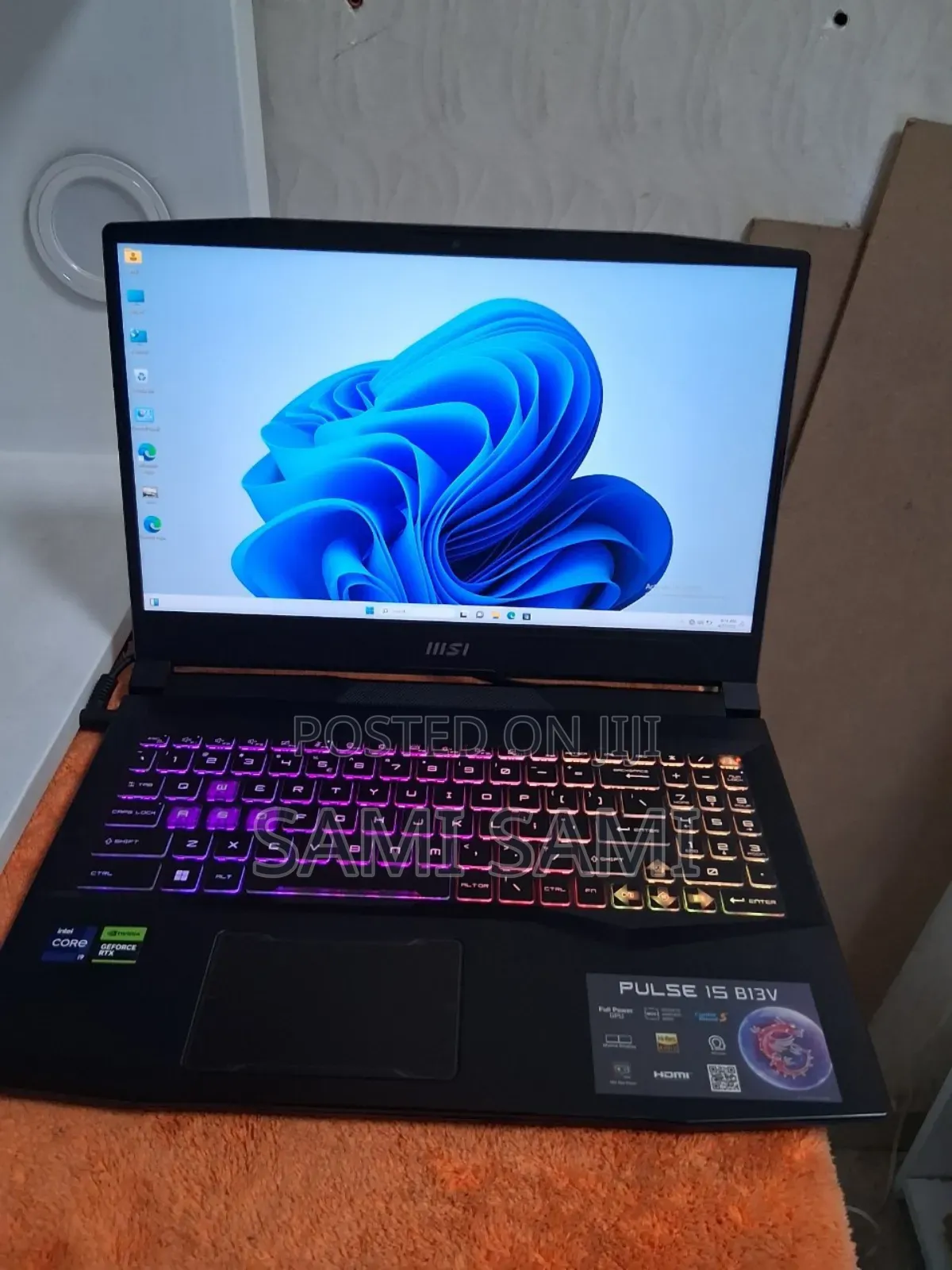 New Laptop MSI Pulse GL66 16GB Intel Core I9 SSD 1T