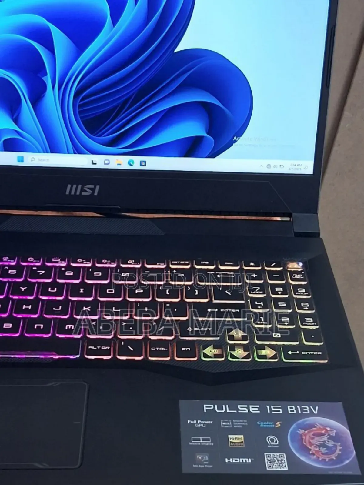 New Laptop MSI Pulse GL66 16GB Intel Core I9 SSD 1T