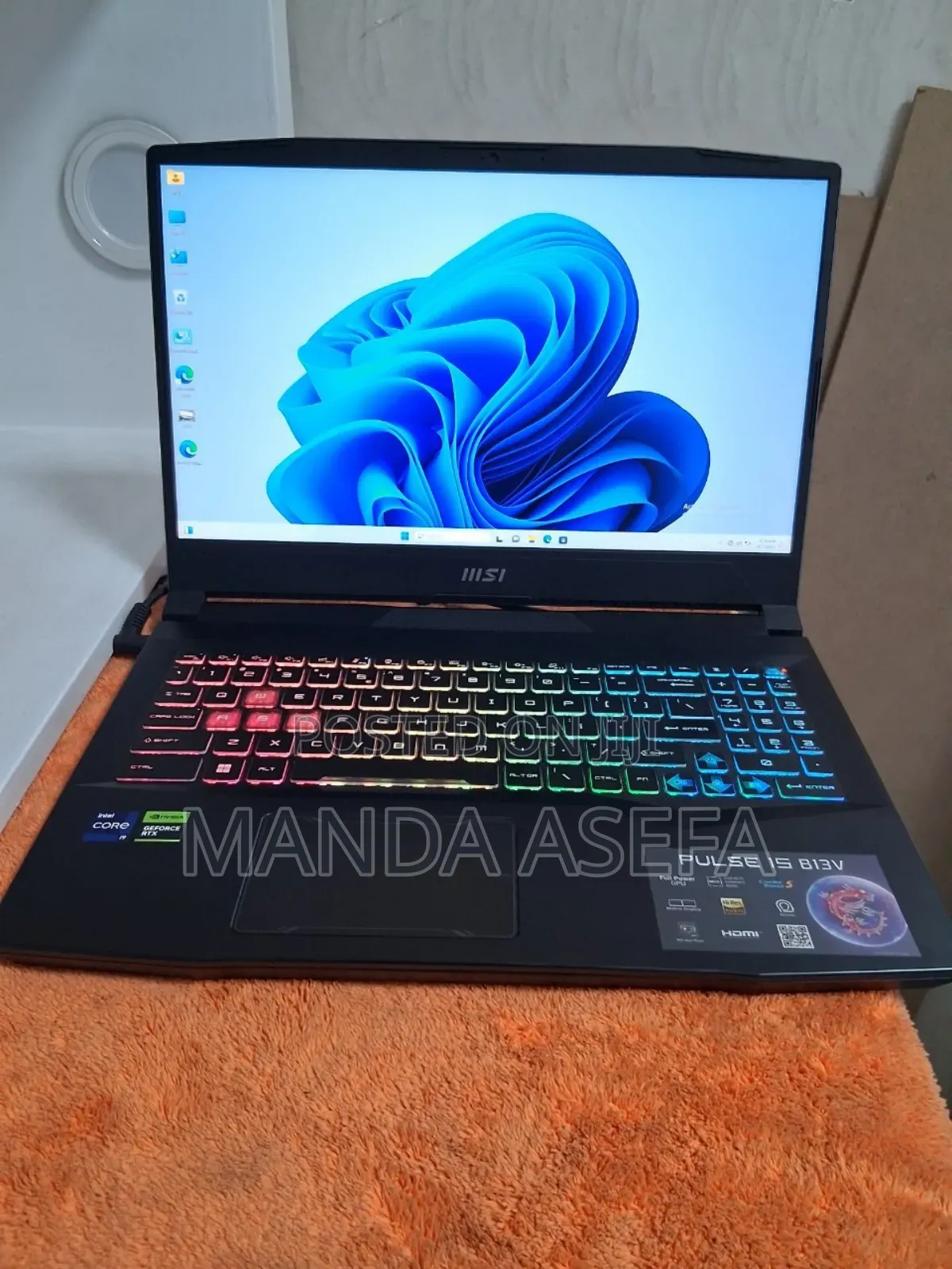 New Laptop MSI 16GB Intel Core I9 SSD 1T