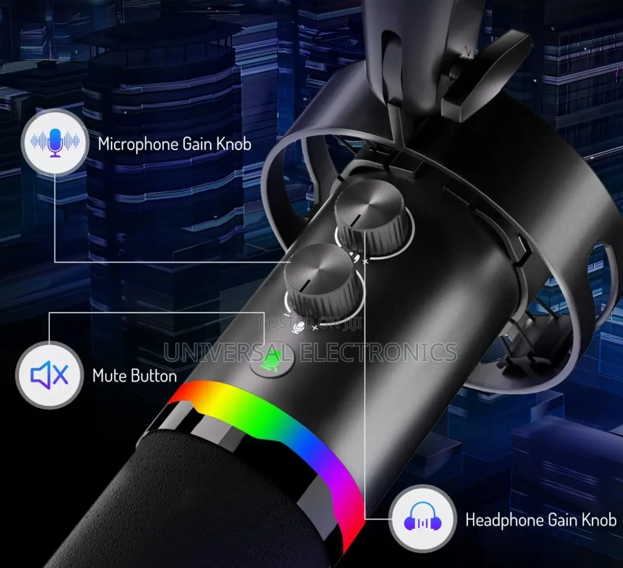 High Fedility Usb and XLR Microphone With Stand
