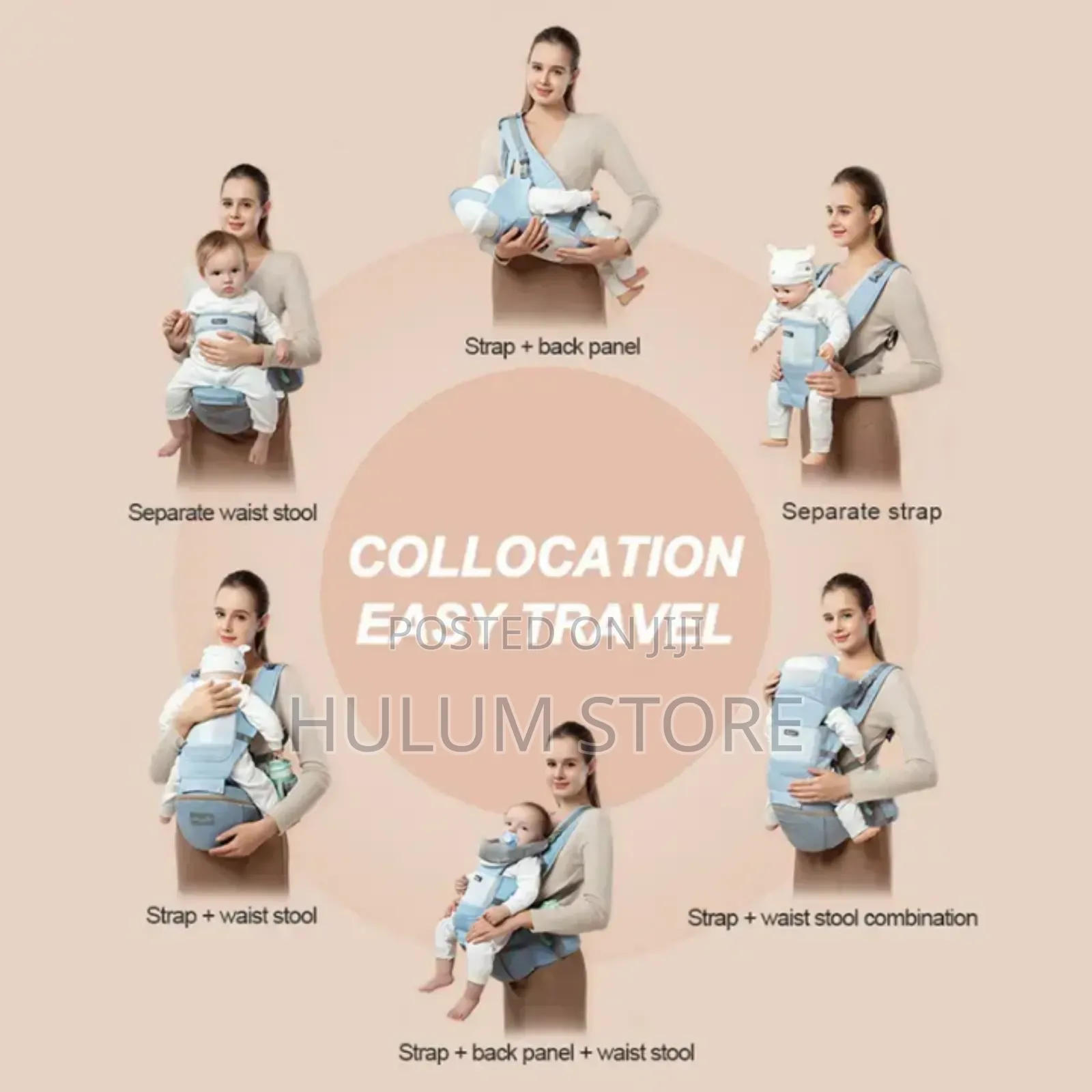 Multi Functional Baby Carrier With Hip Seat