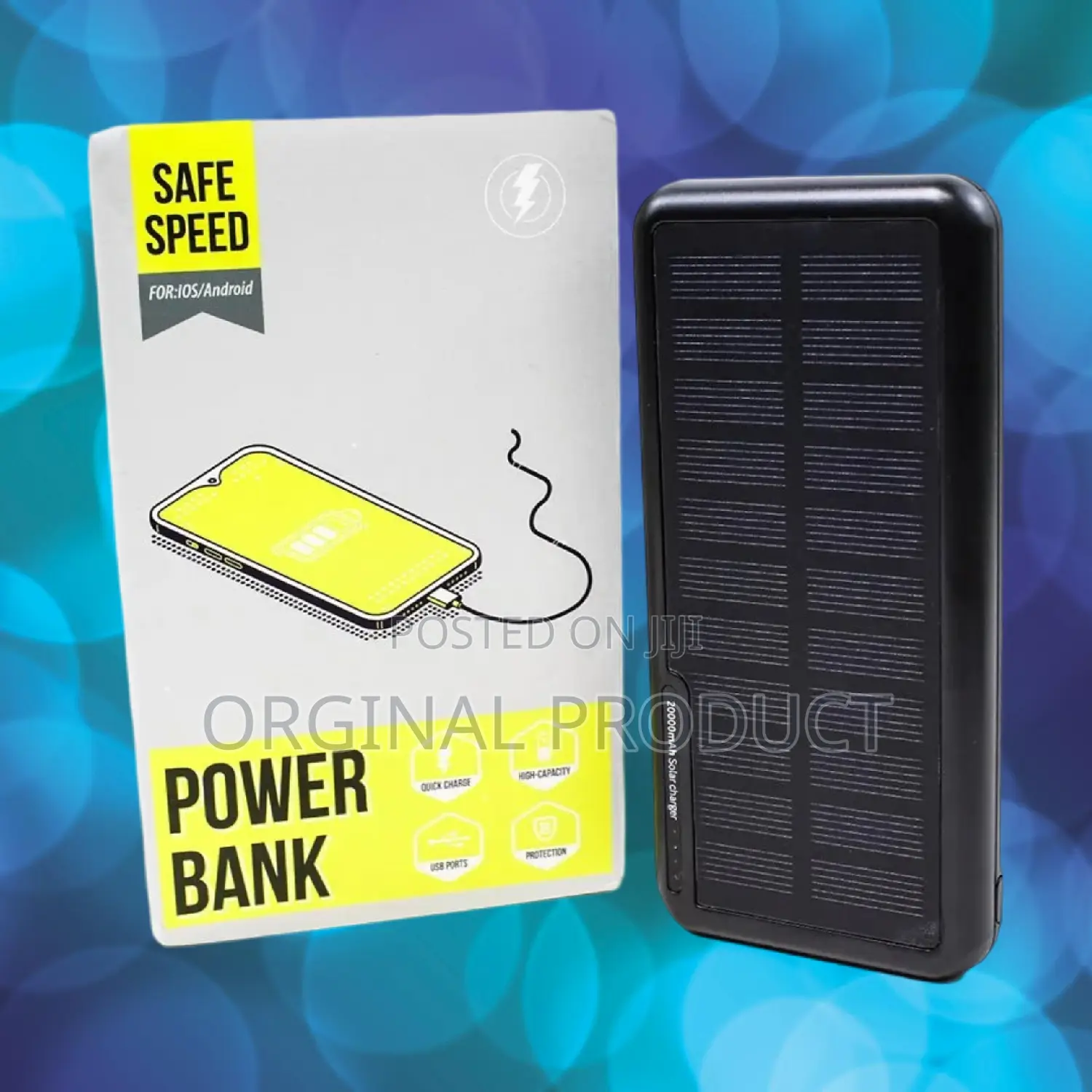 Safe Speed Solar Power Bank High Capacity