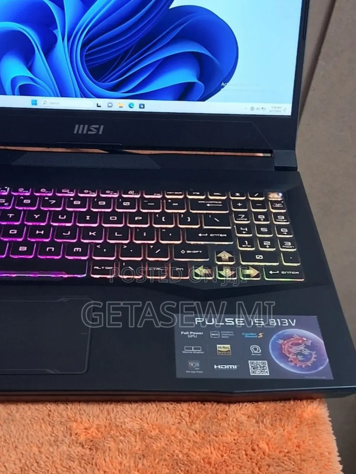 New Laptop MSI Pulse GL66 16GB Intel Core I9 SSD 1T