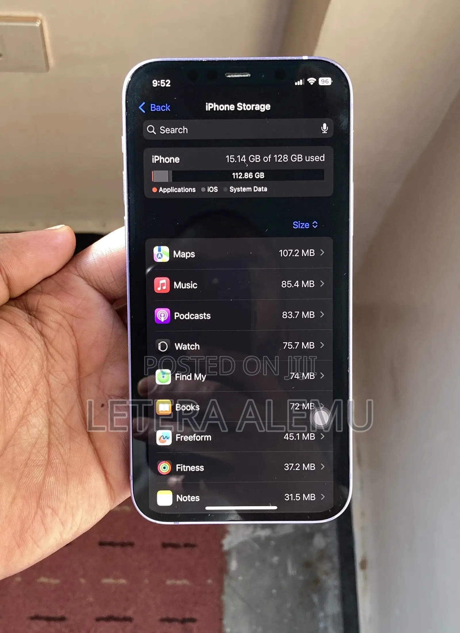 New Apple iPhone 12 128 GB Purple