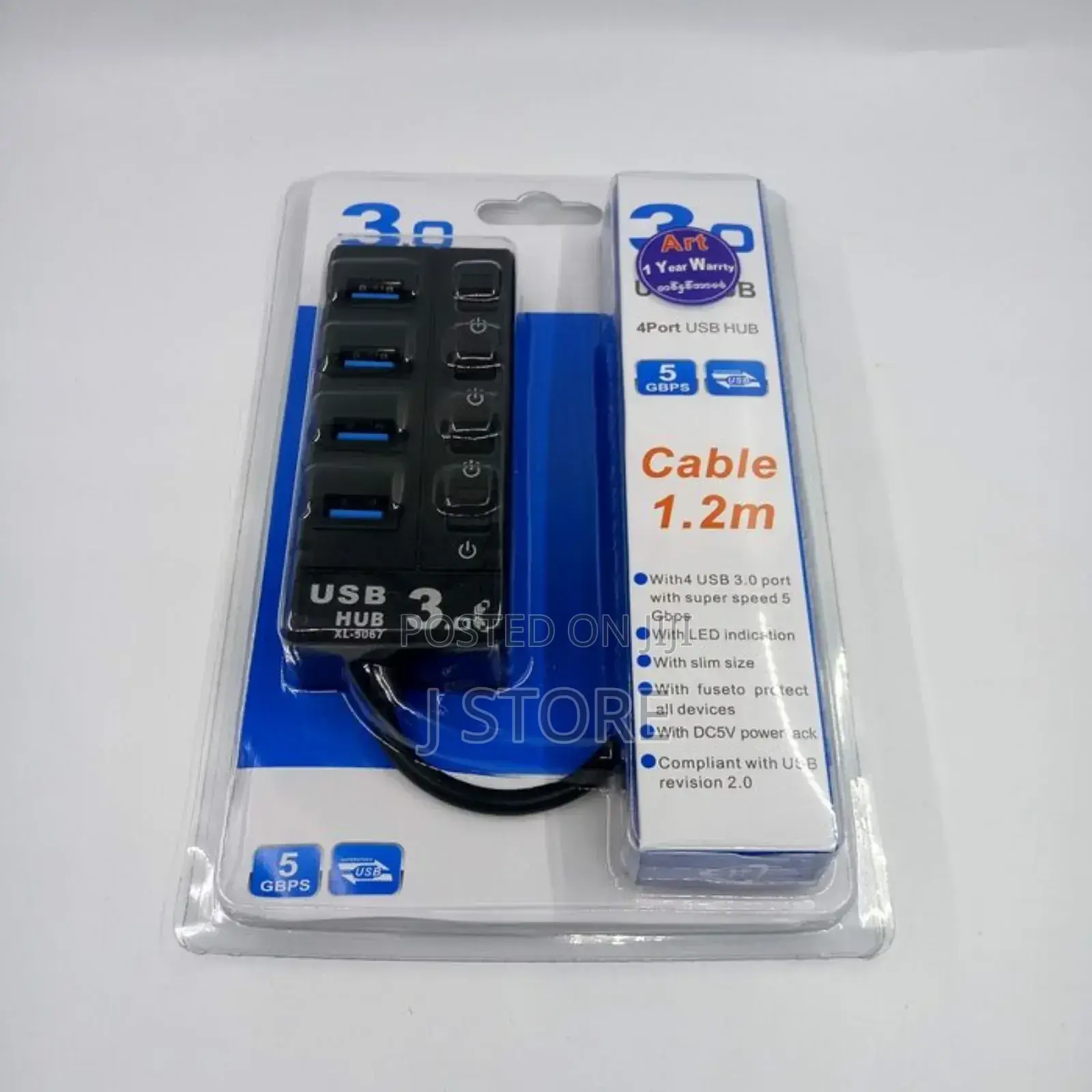 7-Port Usb 3.0 Hub: