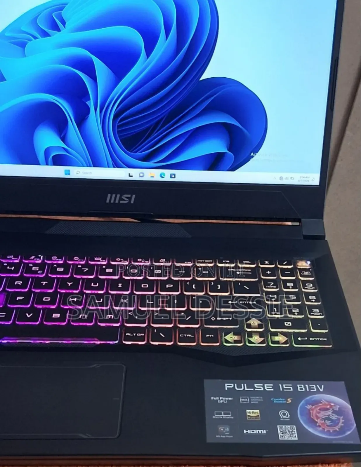 New Laptop MSI 16GB Intel Core I9 SSD 1T