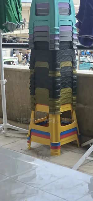 Plastic Chairs and Umbrellas