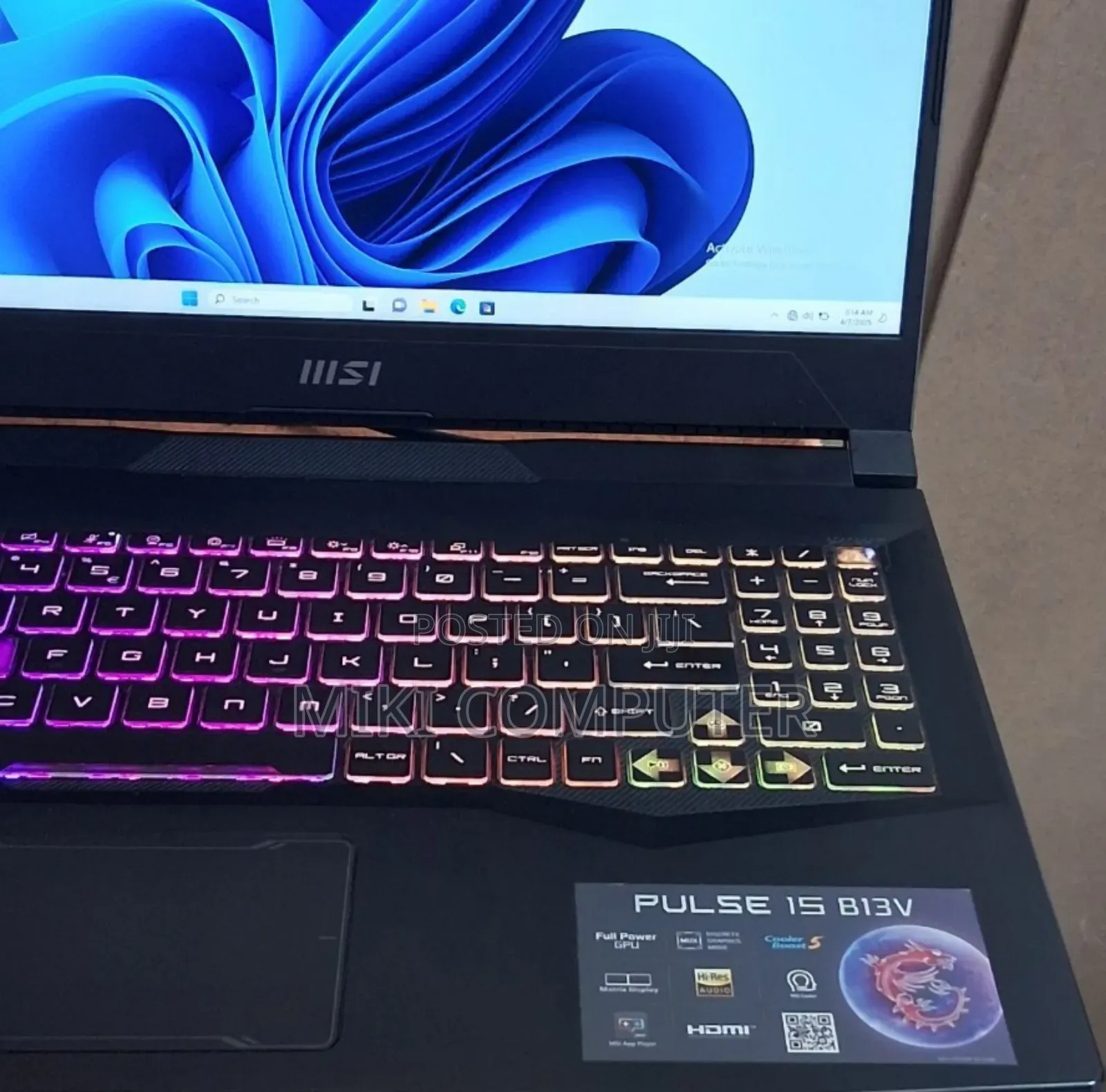 New Laptop MSI Pulse GL66 16GB Intel Core I9 SSD 1T