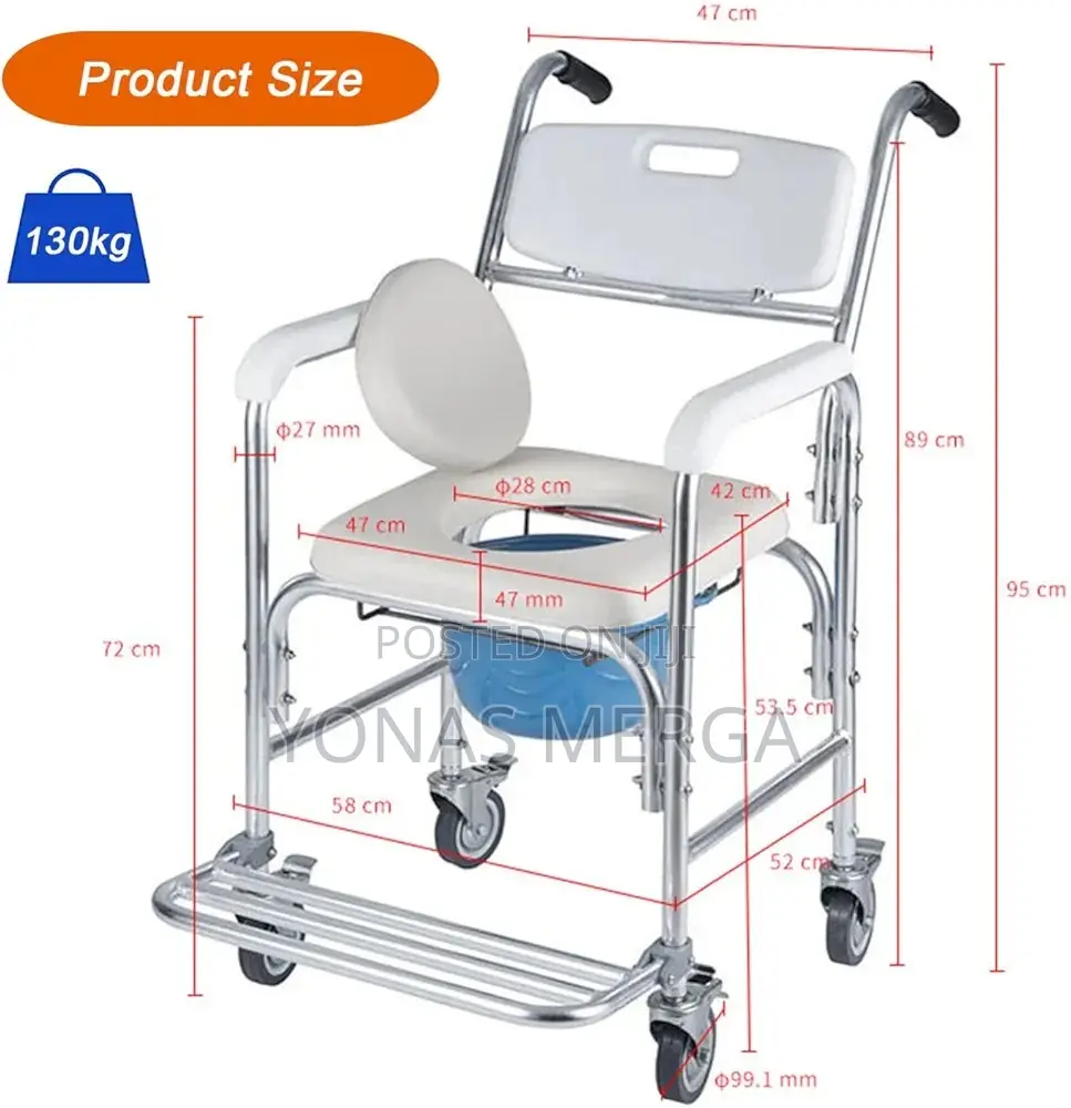 Bariatric Toilet Seat፭磨bucket Allows for Easy Cleaning