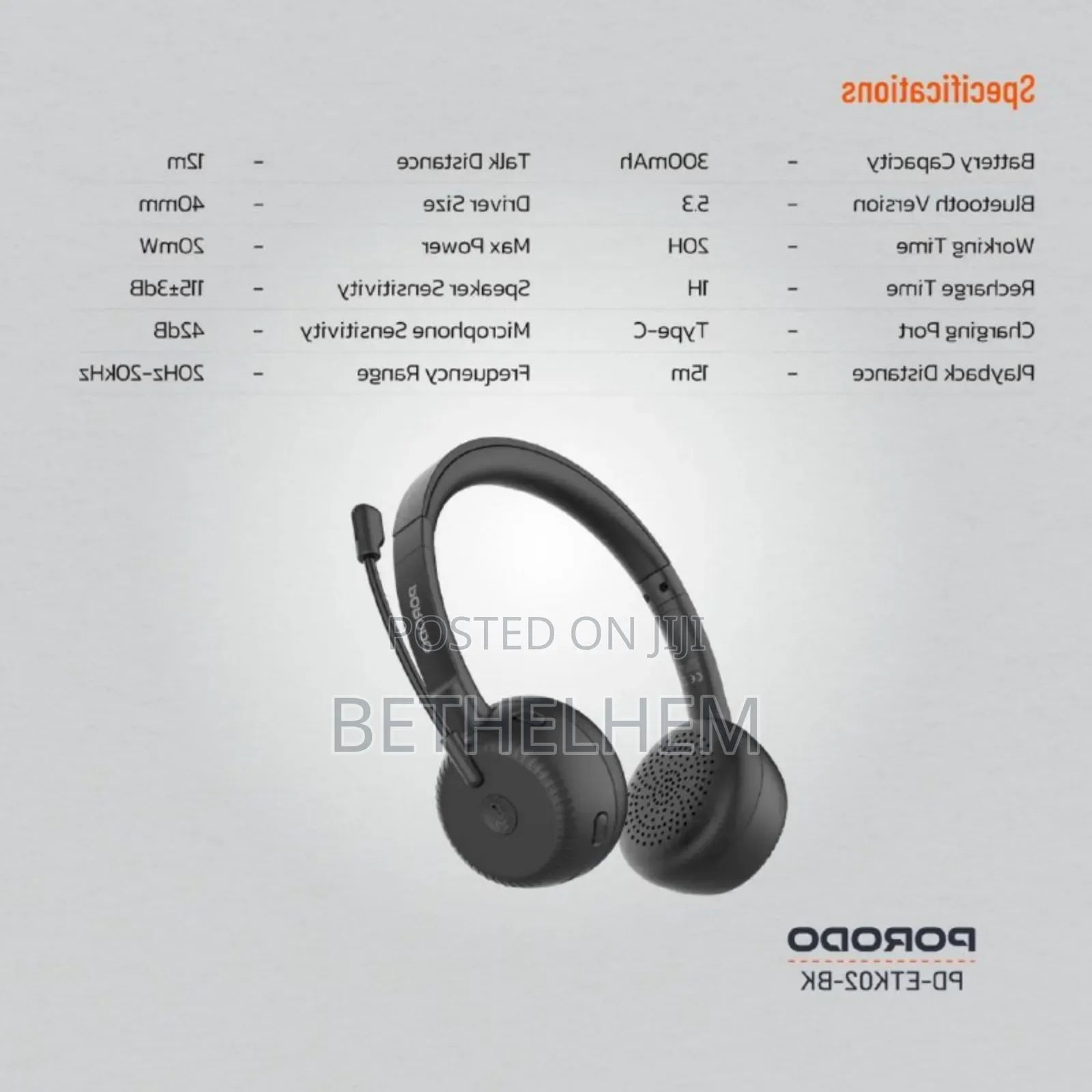 Porodo Office Wireless Headset
