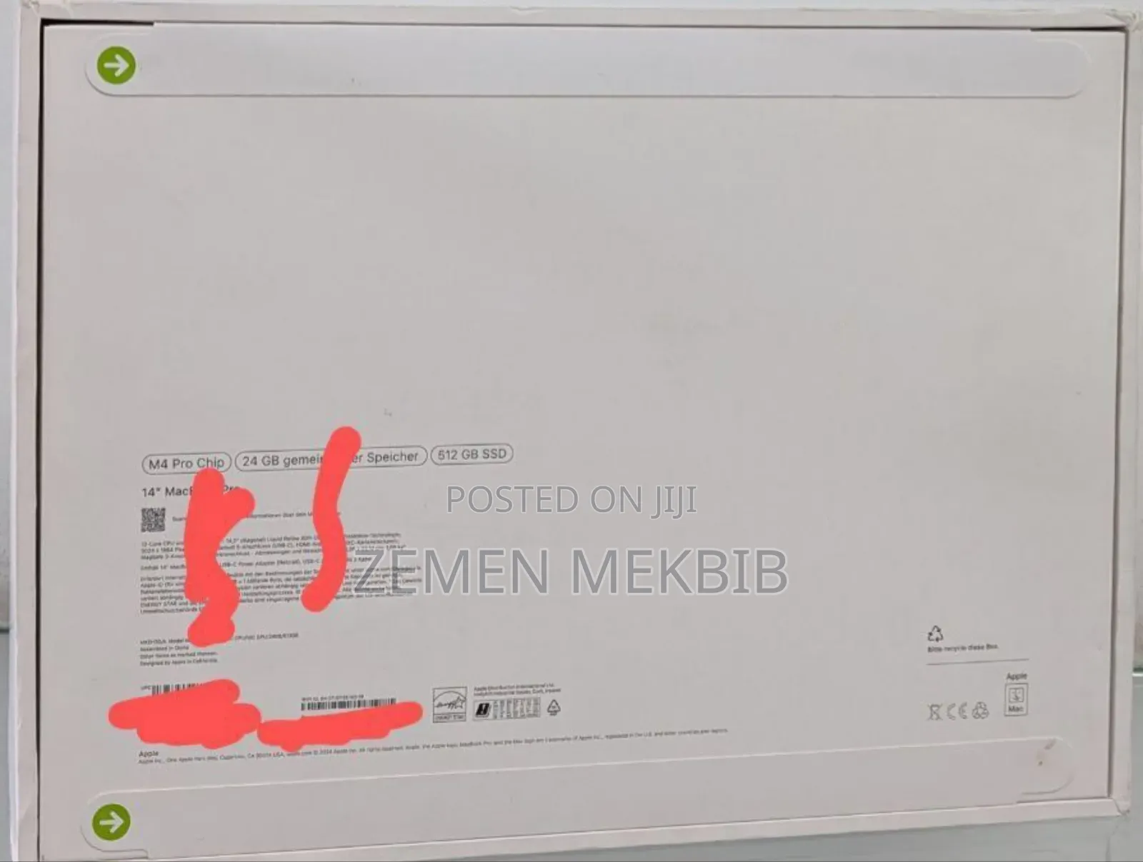 New Apple MacBook Pro 2024 M4 Max 14-Inch 24GB Intel Core I9 SSD 512GB