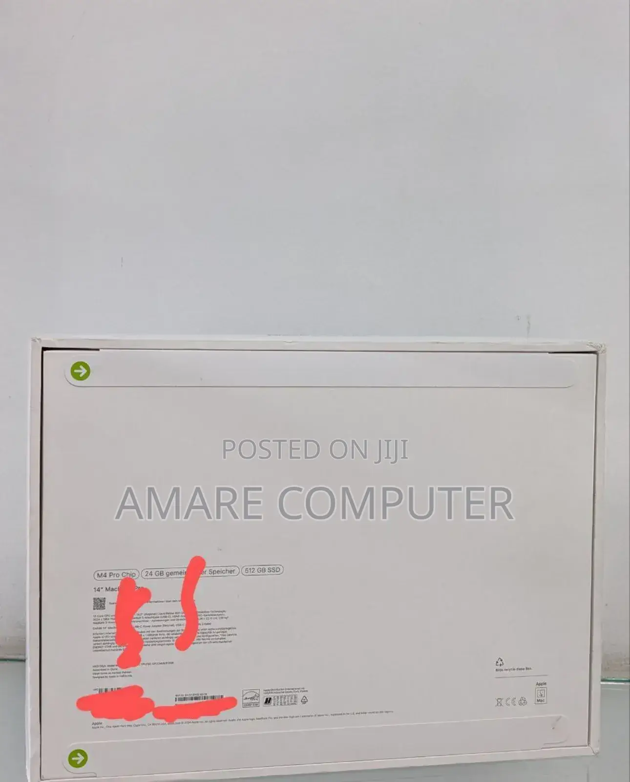 New Laptop Apple MacBook 24GB Apple M4 Pro SSD 512GB
