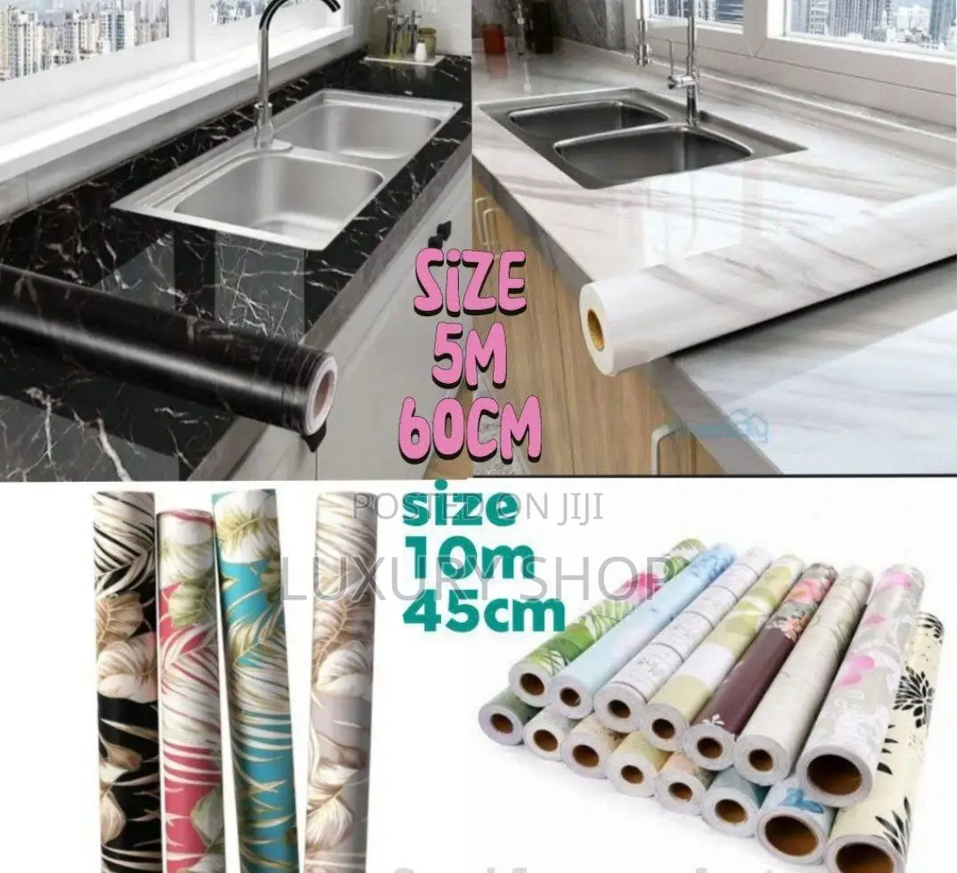 Marble Pattern Water Proof Self Adhesive Wall Sticker