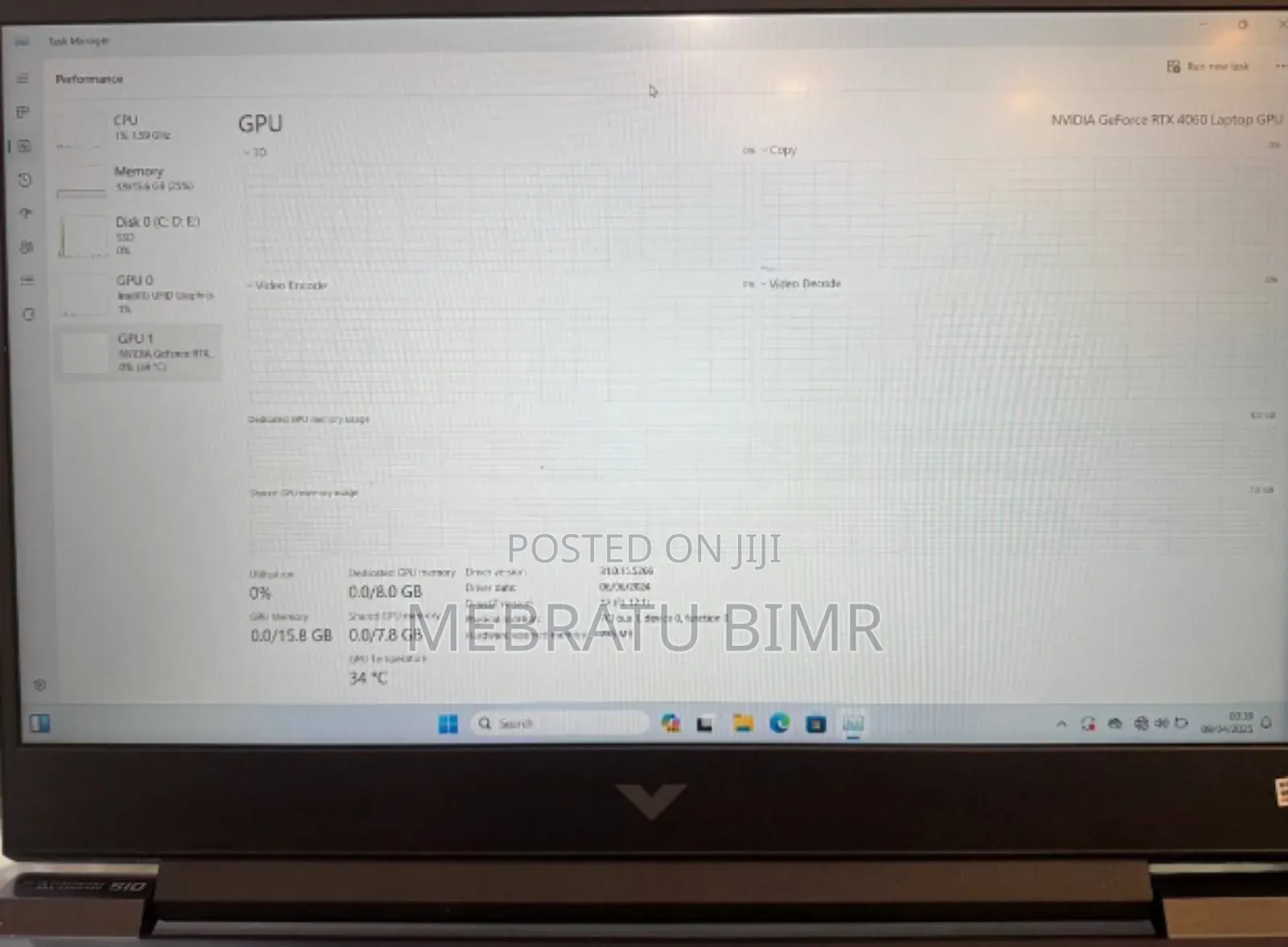 New Laptop HP Victus 15 16GB Intel Core I7 SSD 1T