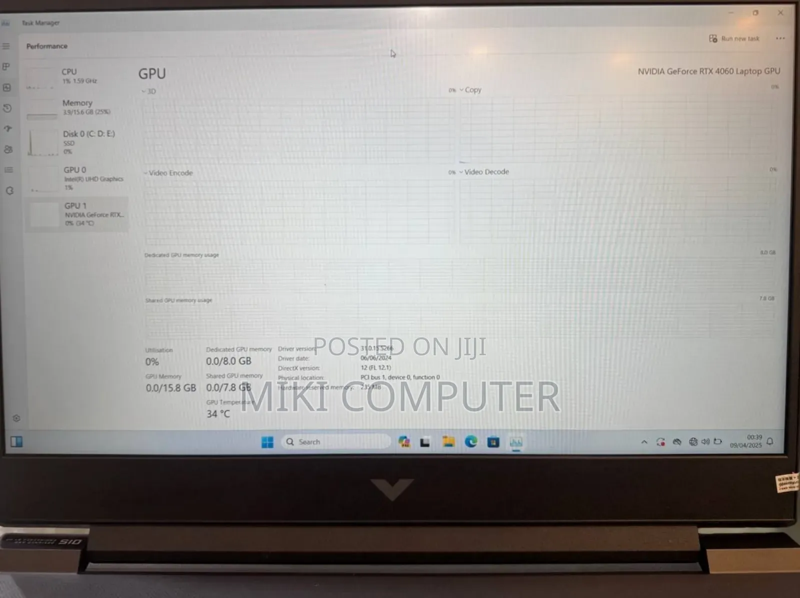 New Laptop HP Victus 15 16GB Intel Core I7 SSD 1T