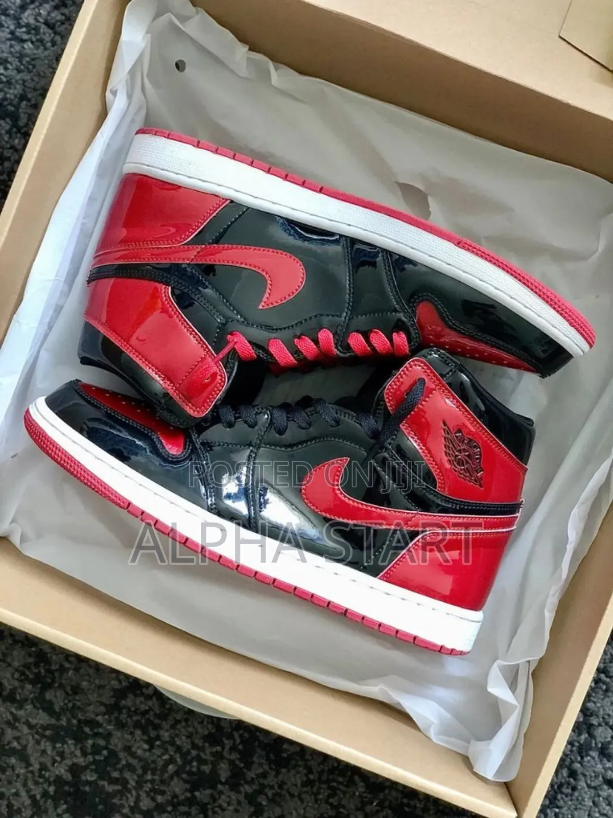 Air Jordan 1 Retro Red Black High High Master Quality Shoes