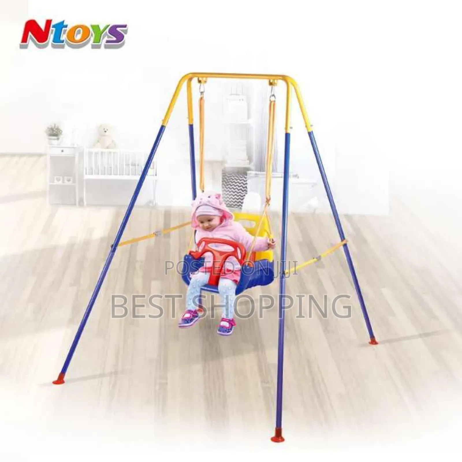 Toddler Swing Set 2 in 1 Indoor Outdoor Backyard Baby Swing
