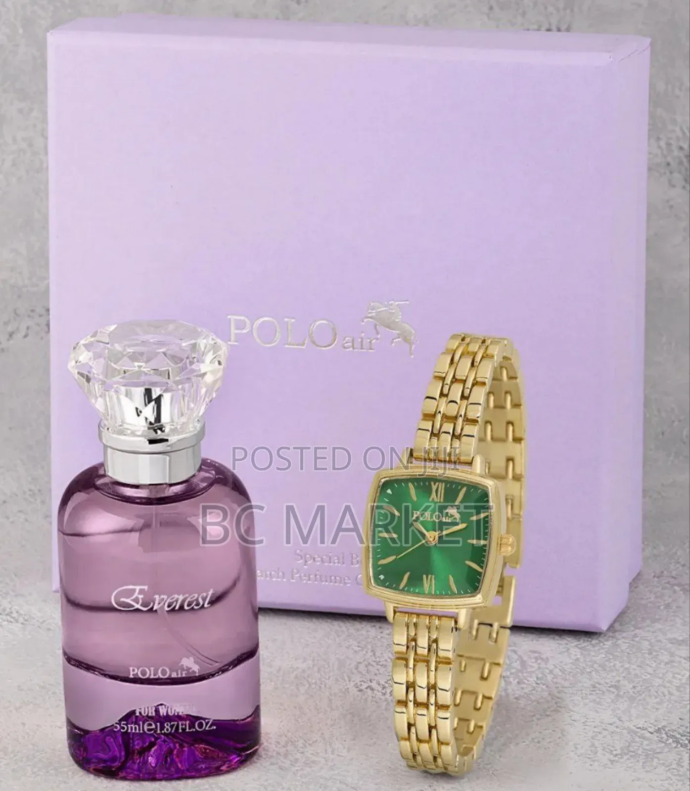 Women's Wristwatch and 55 Ml Perfume Set Gift Box Polo