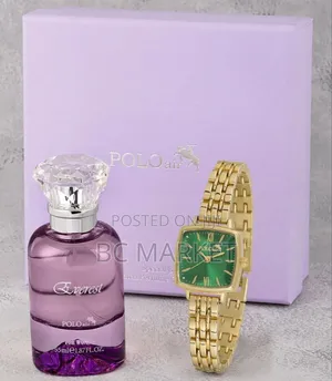 Women's Wristwatch and 55 Ml Perfume Set Gift Box Polo