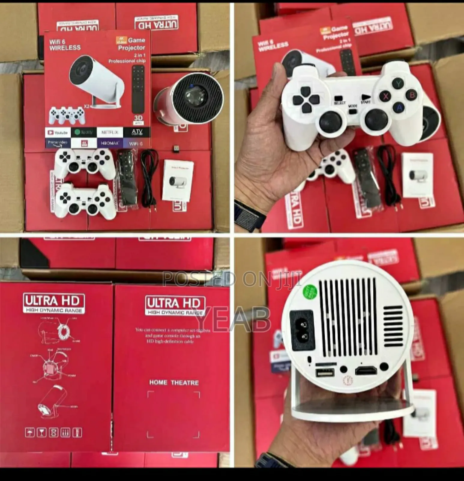 3d Smart Gaming Projector With 2 Joystick