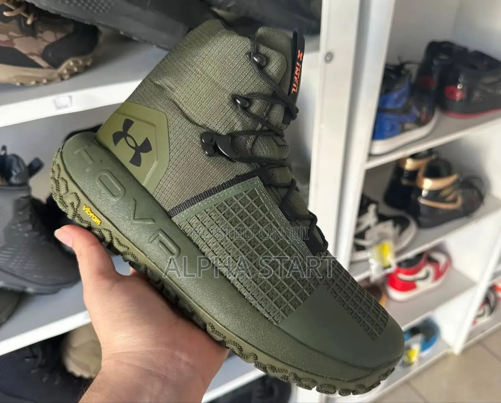 Under Armour Velsetz Hovr ‘Military Green’ Mid Boots Shoes