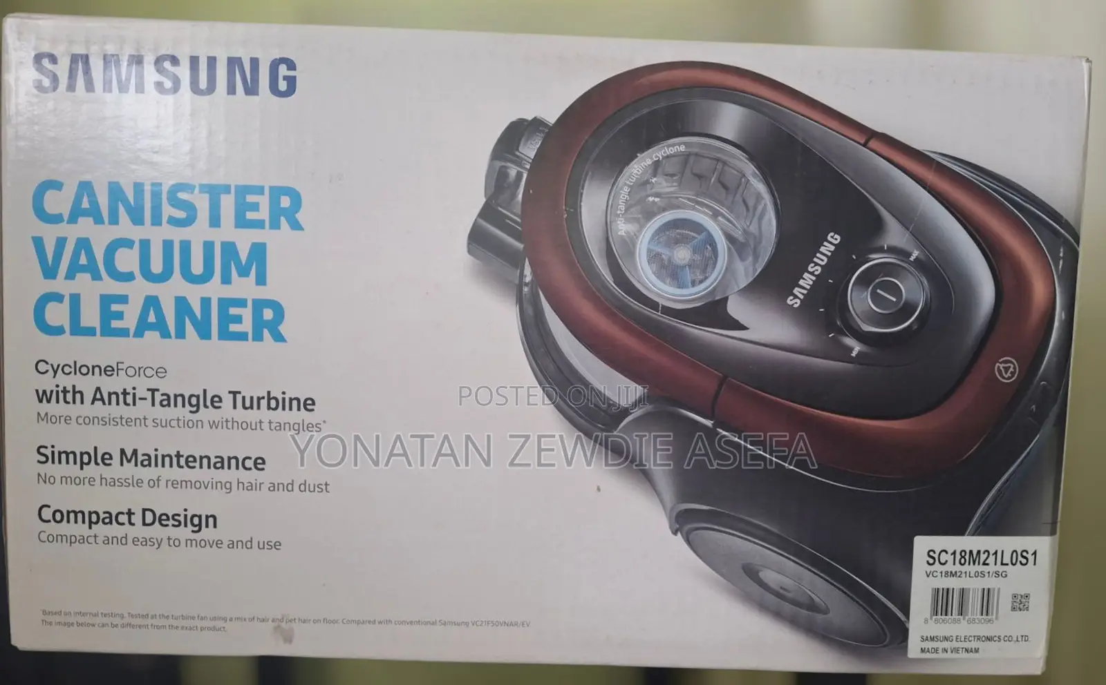 Samsung Canister Vacuum Cleaner 1800 Watts