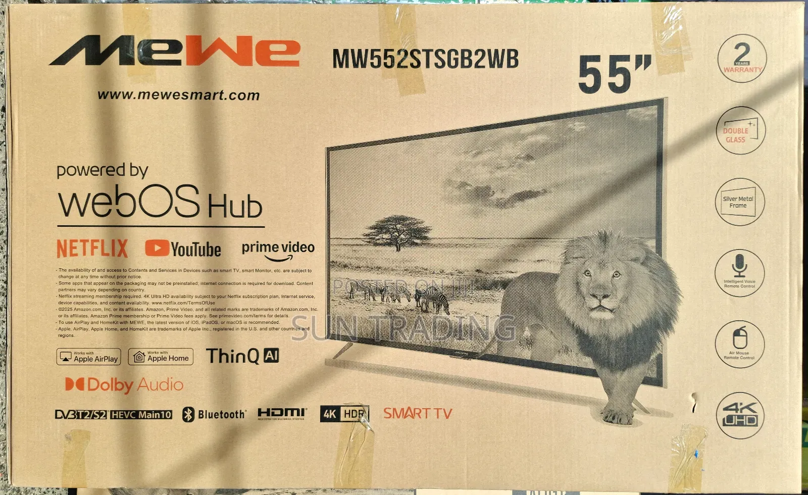 Mewe 55" Smart Silver Frame Webos With Magic Remote