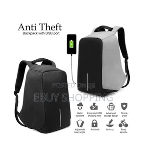 Photo - **Trendy Anti-Theft Backpack – Usb Port for Phone Charging*